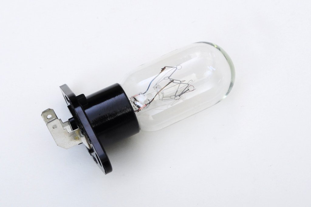 Glühlampe für Mikrowellen 25W Anschlüsse abgewinkelt 